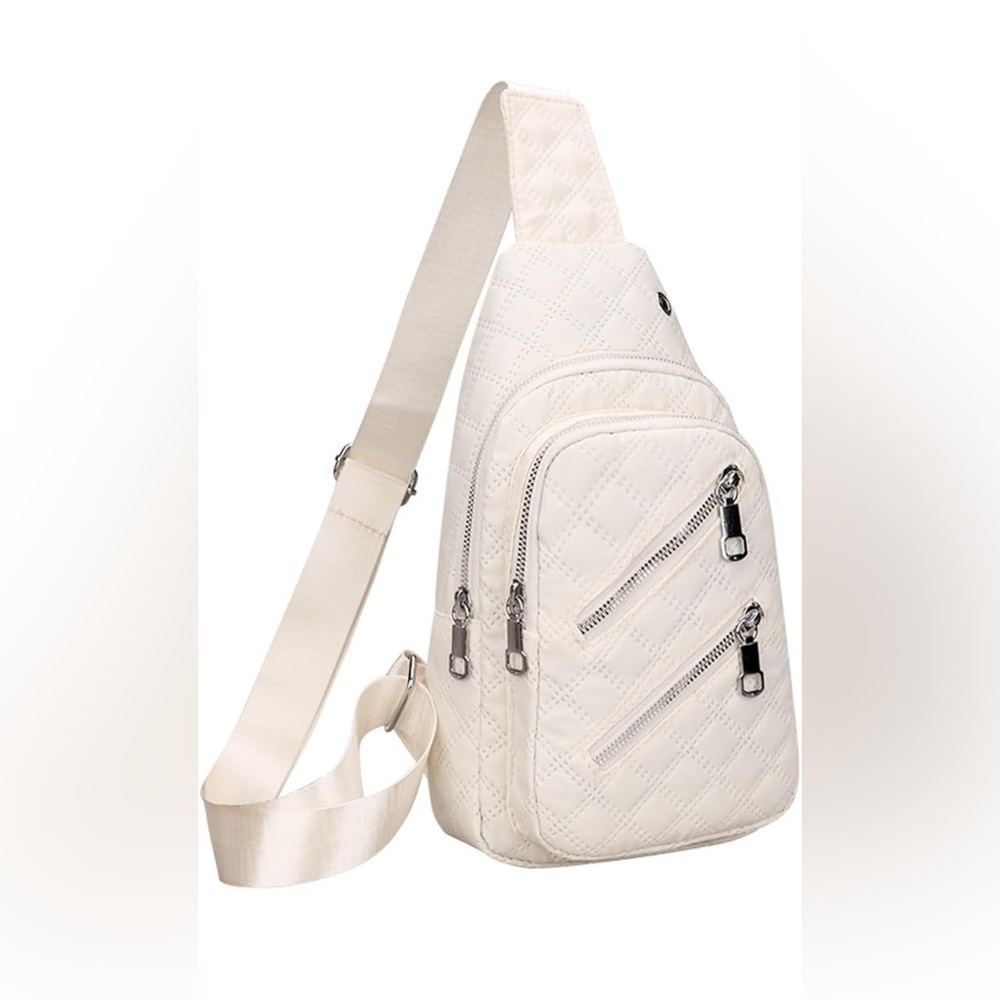 Brand New Elegant Ivory Quilted Women's Bag